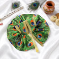 Silky Peacock Printed Laddu Gopal Dress | India’s Largest Pooja Accessories Brand – www.satvikstore.in