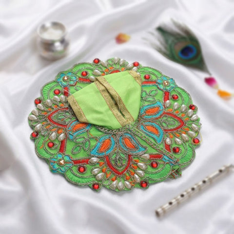 Size 2 Colour Stones Embroidered Laddu Gopal Dress