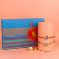 Stylish Rakhi with sweets combo gift hamper for Raksha Bandhan. India’s Largest Pooja Accessories Brand – www.satvikstore.in
