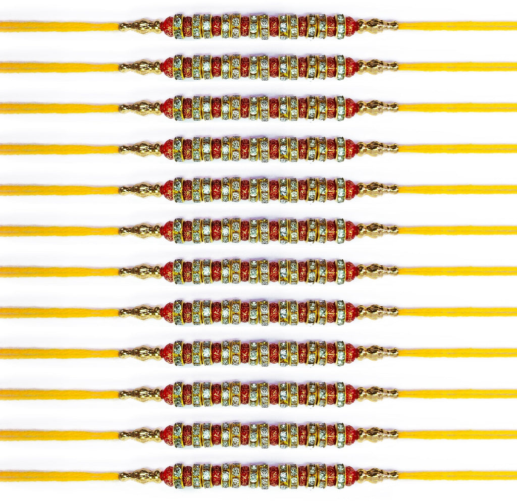 Rakhi Set of 12 Pcs Puja Store Online Pooja Items Online Puja Samagri Pooja Store near me www.satvikstore.in