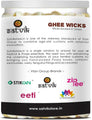 50 Pc Pure Cow Ghee Wicks (Wax Free) Puja Store Online Pooja Items Online Puja Samagri Pooja Store near me www.satvikstore.in